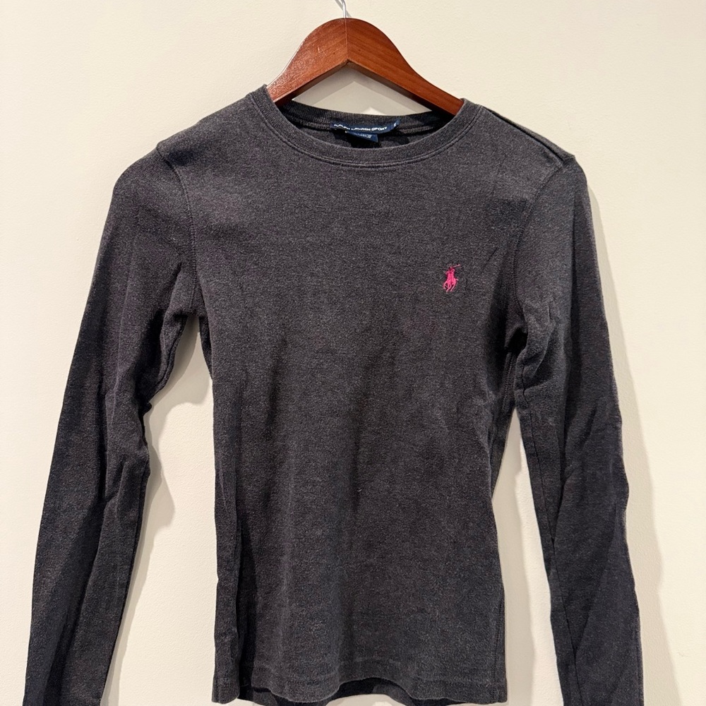 Ralph Lauren Dark Gray Long Sleeve Tee